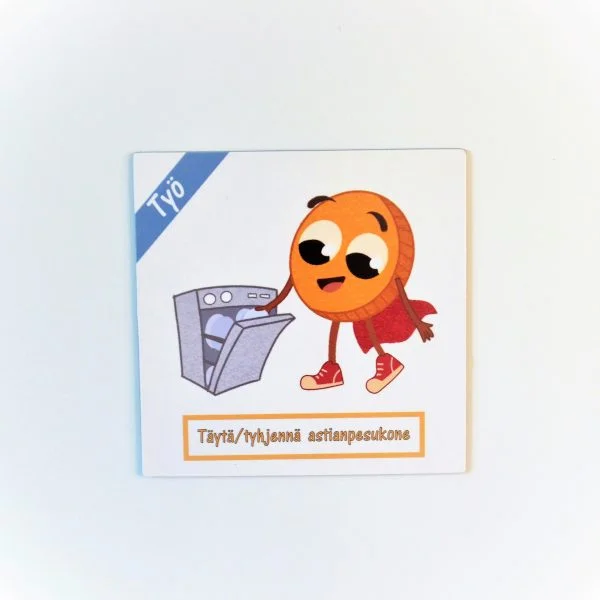 tyhjennä/täytä tiskikone